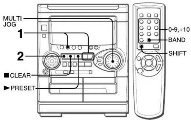 AIWA NSXAJ20 - PRESETTING STATIONS - 1