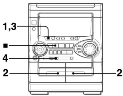 AIWA NSXAJ20 - DUBBING A TAPE MANUALLY - 1