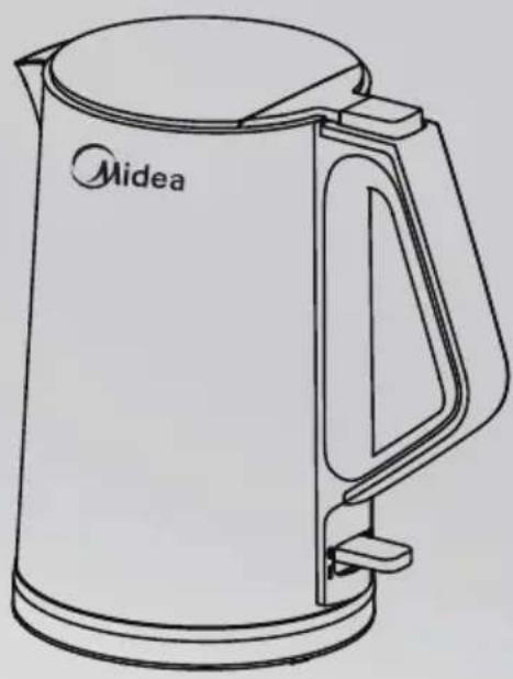 MIDEA MEK17DWW - Bouilloire électrique isolée - 1