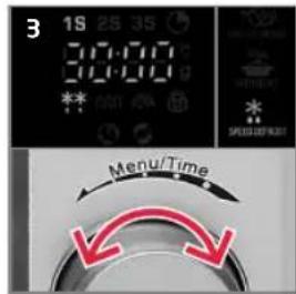 Koenic KMW253 - Draai MENU/TIME - 5