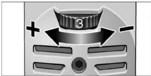 Flex LE 910 125 - Valg av turtall (kun LE 9-10 125) - 1