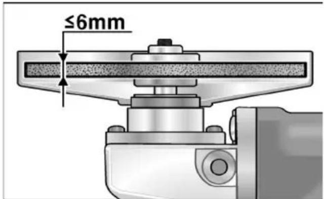 Flex LE 910 125 - Schleifwerkzeug befestigen oder wechseln - 2