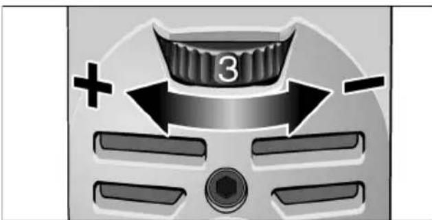 Flex LE 910 125 - Selecção prévia da rotação (só para LE 9-10 125) - 1