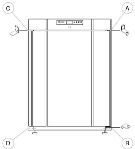 GRAM F 410 RG L1 6N - Gäller endast modeller med glasdörr. - 2