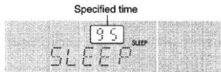 AIWA AVX220 - SETTING THE SLEEP TIMER - 3