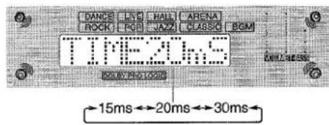 AIWA AVD55 - Pour changer le temps de retard des enceintes surround lorsque le mode Dolby Pro Logic est utilisé - 1