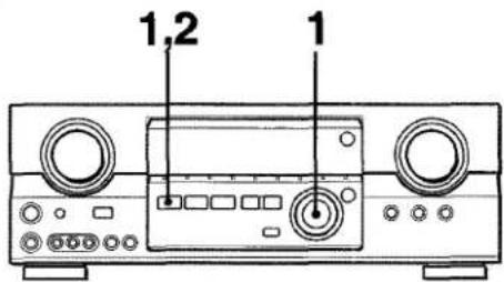 AIWA AVD55 - POUR SELECTIONNER UN MODE DOLBY PRO LOGIC - 1