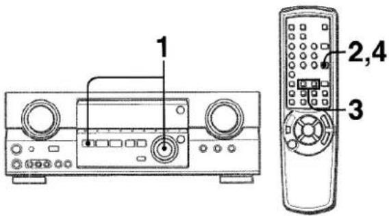 AIWA AVD55 - REGLAGE DE LA BALANCE DU NIVEAU DES ENCEINTES - 1