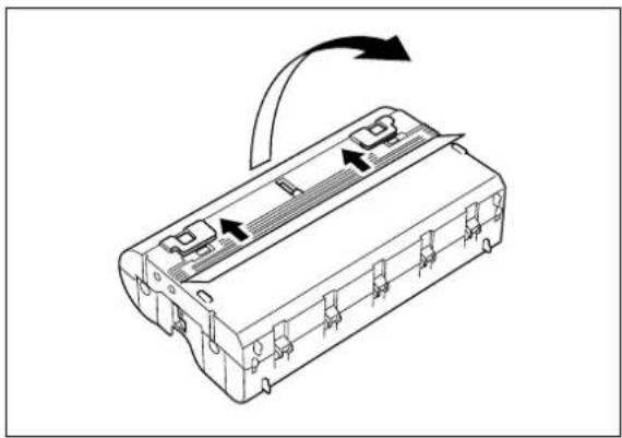 BROTHER Cool LX1200 - Installing/replacing the film roll in the cartridge - 2