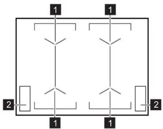 ELECTROLUX EIV744 - Cooking surface layout - 1