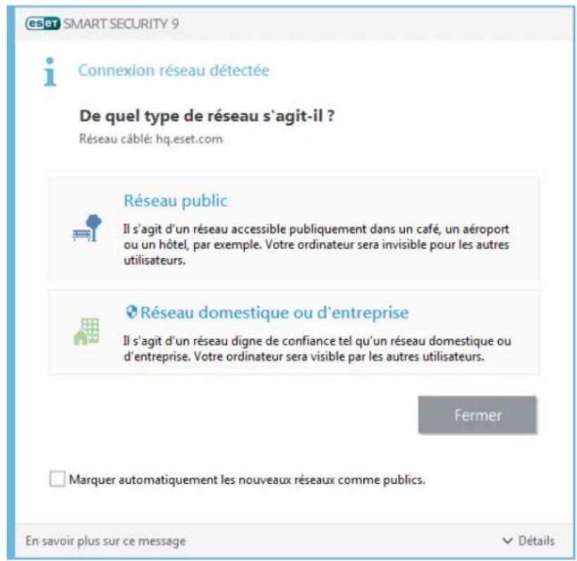 ESET Smart Security 9 - Configuration de la zone Fiable - 1