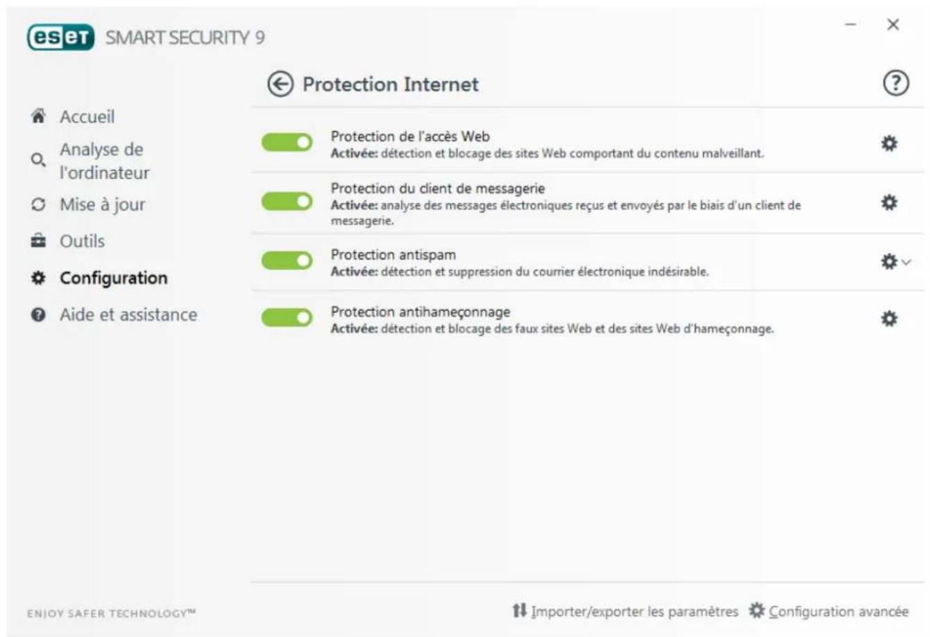 ESET Smart Security 9 - Protection Internet - 1