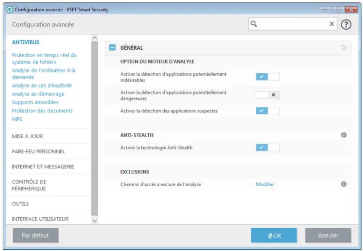 ESET Smart Security 9 - Détection des applications potentiellement indésirables - 2
