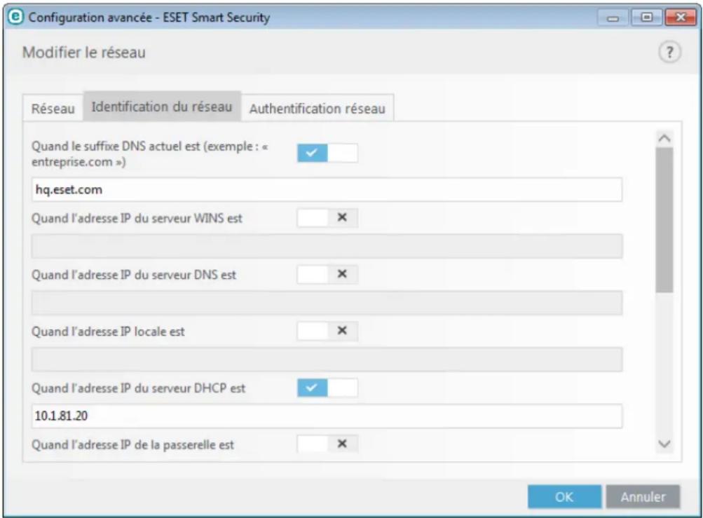 ESET Smart Security 9 - Identification du réseau - 1