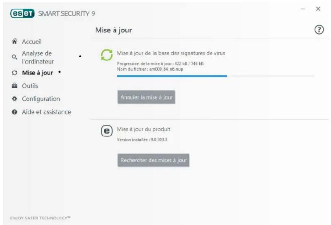 ESET Smart Security 9 - Processus de mise à jour - 1