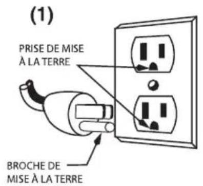 Waring Commercial WFG300 - INSTRUCTIONS DE MISE À LA TERRE - 1