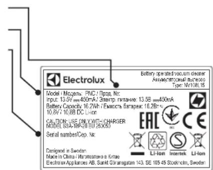 ELECTROLUX EERC70IW - CEPBICHE OBCJYTOBYAHHRA TAPAHTI - 1