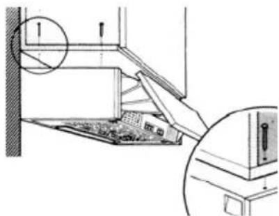 ELECTROLUX CE6010GR - FASTSÄTTNING AV UNDRE VÄGGSKÄP - 1