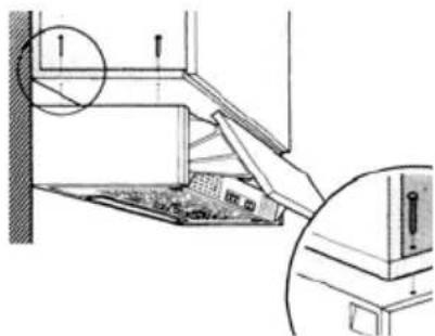 ELECTROLUX CE6010GR - FIXAZAO DEBAIXO DE UM ARMARIO SUSPENSO - 1