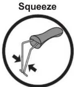 BESTRON AF450B - OPERATION - Placement of the handle - 1