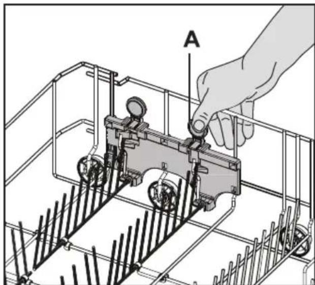 BEKO DFN100 - Tiges du panier inférieur rétractables (4 pieces) - 3