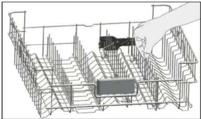 BEKO DFN100 - Tiges rétractables du panier supérieur - 1