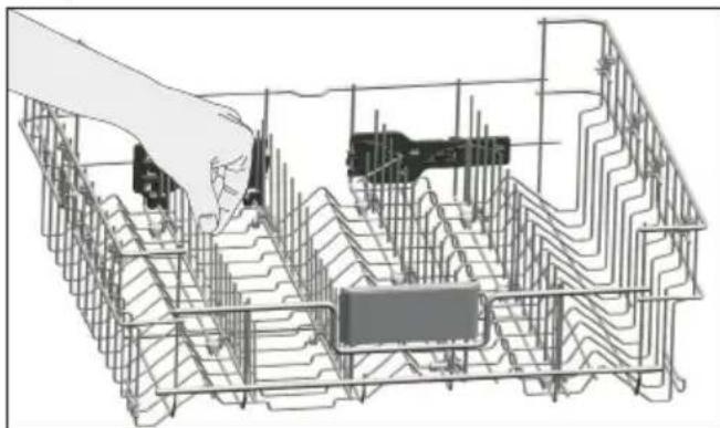 BEKO DFN100 - Tiges rétractables du panier supérieur - 1