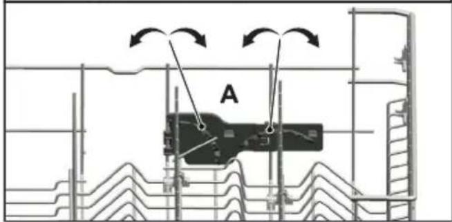 BEKO DFN100 - Tiges rétractables du panier supérieur - 2