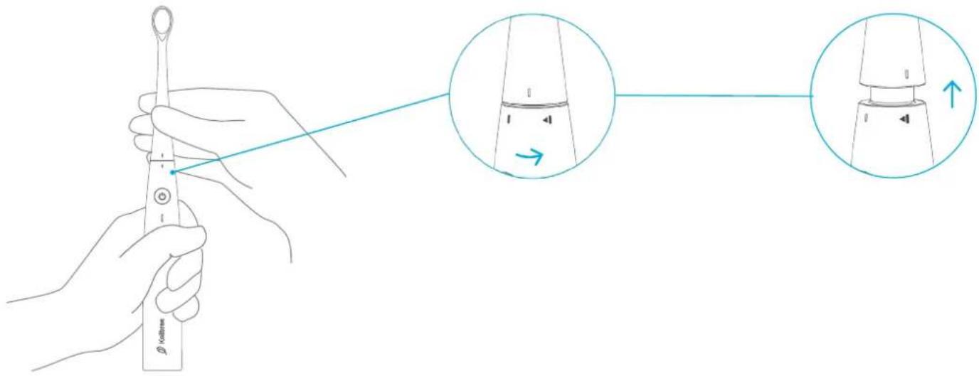 Kolibree Bluetooth - Changing the brush heads - 1