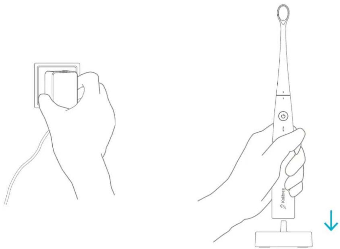Kolibree Bluetooth - Charging the toothbrush - 1