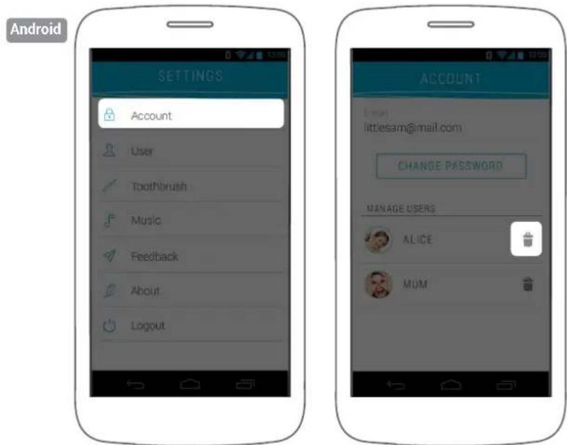 Kolibree Bluetooth - Deleting a profile - 1