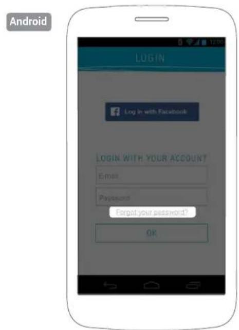 Kolibree Bluetooth - Forgotten or lost password - 1