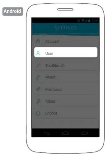 Kolibree Bluetooth - Modifying account or user information - 1