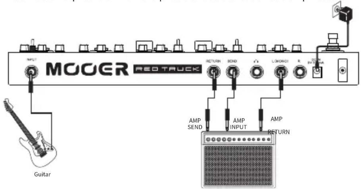 Mooer Red Truck - UTILISATION DE LA BOUCLE D’EFFECT - 4