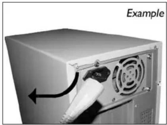 PHILIPS SPD6007BD - 断开计算机电源。 - 1