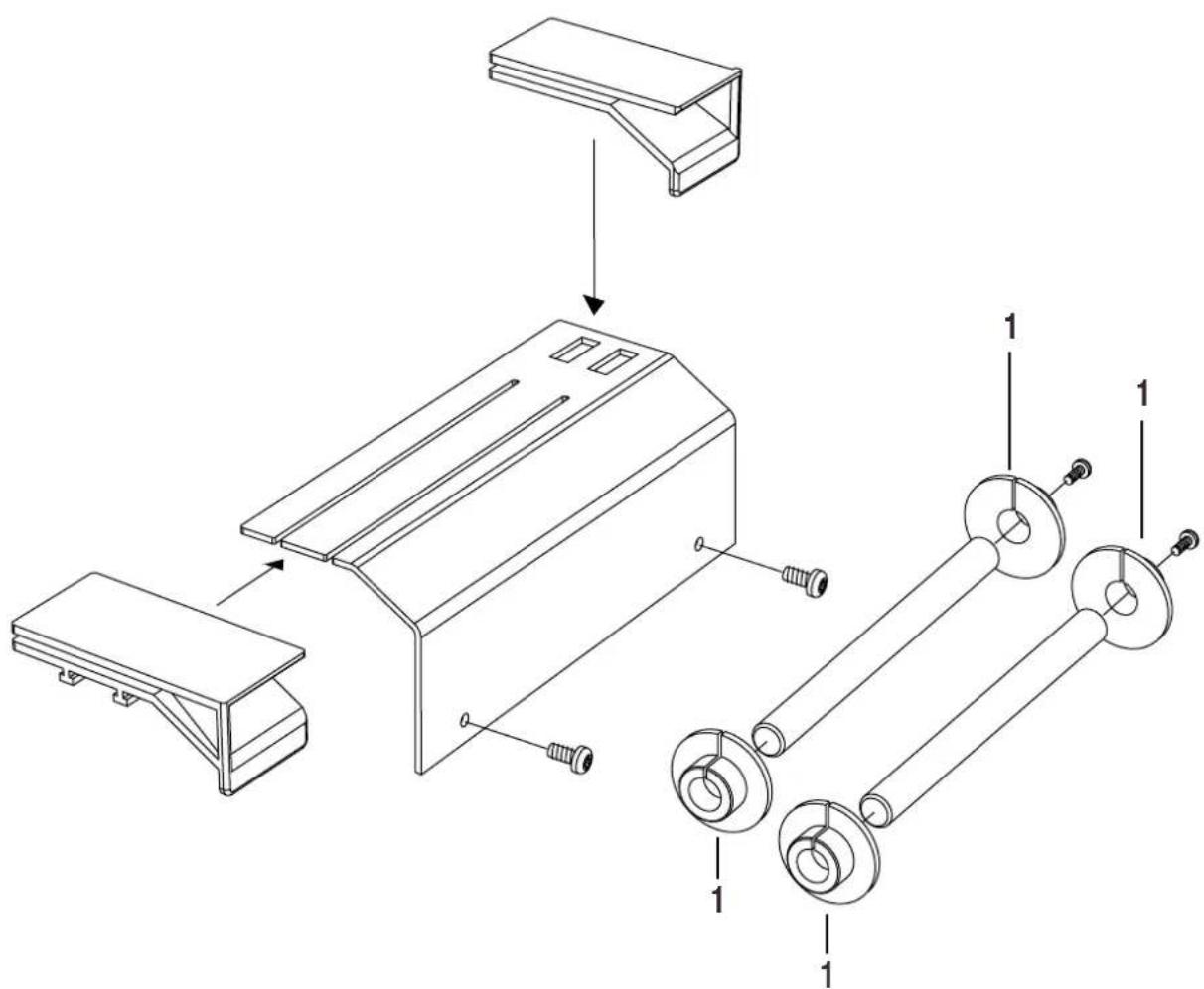 Intermec Thermal Printhead - Fan Fold Guides - 1