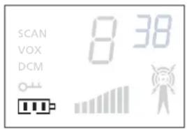 TOPCOM Twintalker 3800 Camouflage Pack - Battery Charge Level - 1
