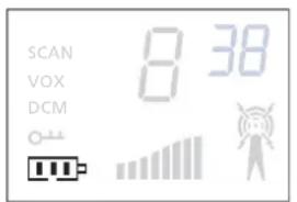 TOPCOM Twintalker 3800 Camouflage Pack - Batteriladeniveau - 1
