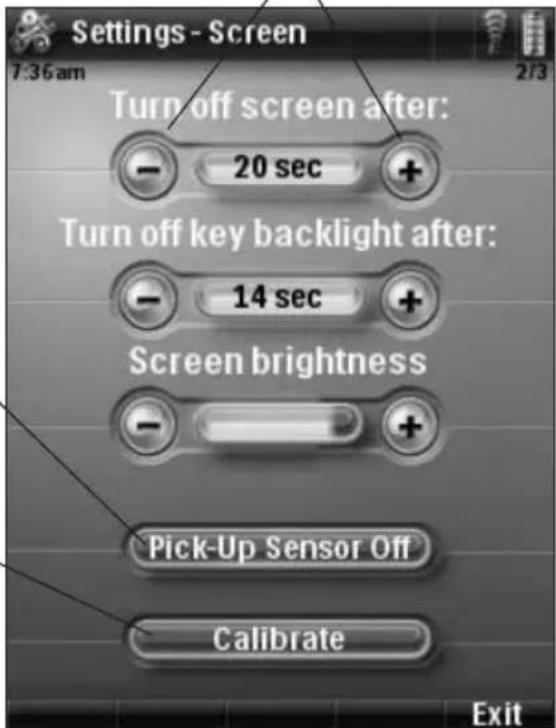 PHILIPS TSU9400 - To calibrate the touch screen: - 1