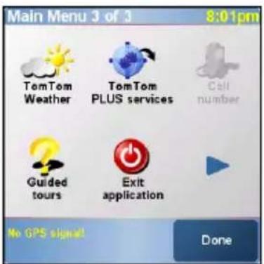 PALM 3262NA - Exiting TomTom NAVIGATOR software - 1