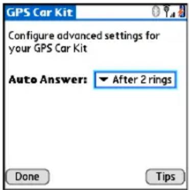 PALM 3262NA - Configuração do Kit veicular com GPS Navigator para atender chamadas automaticamente - 1