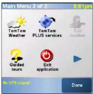 PALM 3262NA - Sair do software TomTom NAVIGATOR - 1