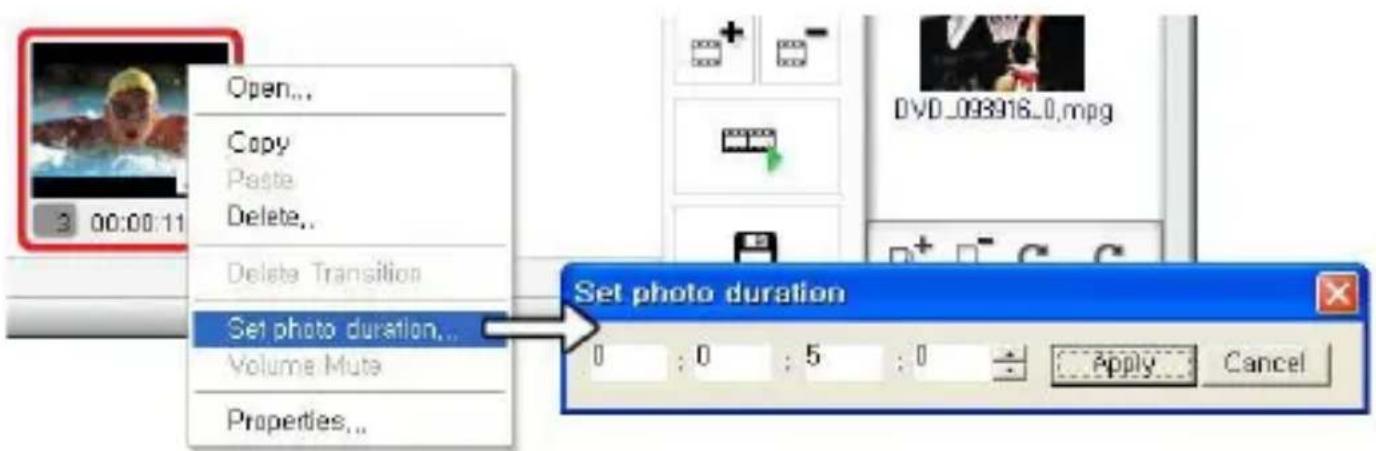 Approx APPGRABBERV2 - • To change the duration of an image clip : - 1
