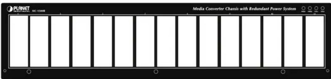 Planet MC700 - Media Converter Chassis Front Panel - 3