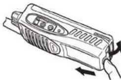 TOPCOM Protalker PT 1016 - Retrait du bloc-batterie - 1