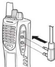 TOPCOM Protalker PT 1016 - Conexiones para altavoz externo o micrófono - 3