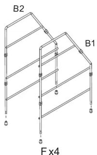 ATLANTIC 45506114 - Assembly Instructions / Directives d'assemblage Instrucciones/Instrucciones de Asamblea: - 1