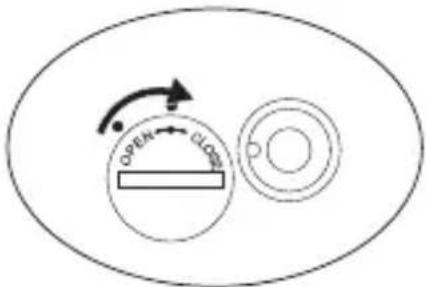 PANASONIC EWDJ10 - Close the battery cover by turning it to CLOSE. - 2