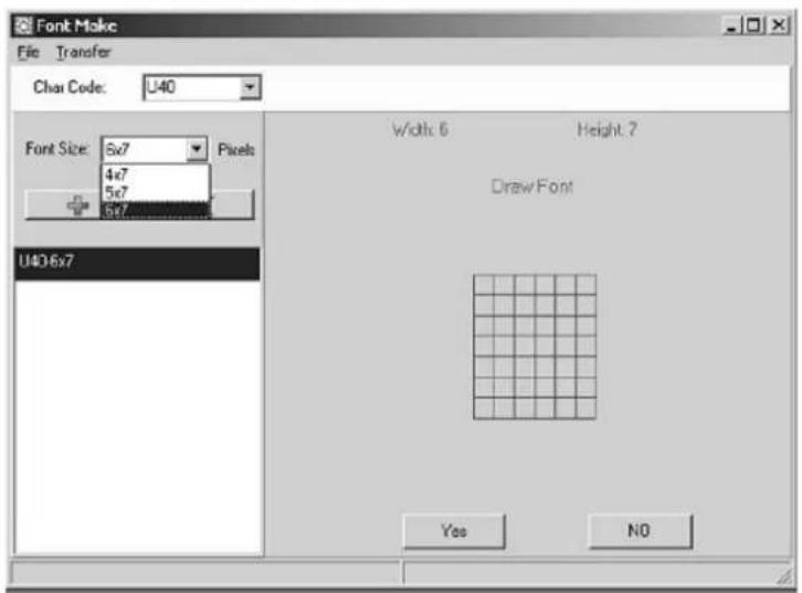 VELLEMAN MML16CN - Recalling the Default Font - 1