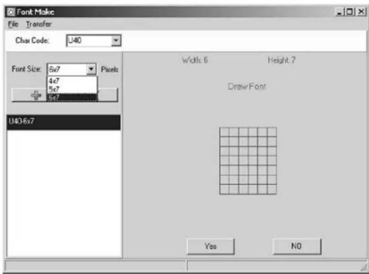 VELLEMAN MML24CN - Recalling the Default Font - 1